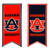 Team Sports America Auburn University Flag Banner Double Sides 12.5 x 28 Inches