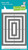 Lawn Cuts Custom Craft Stackables Dies-Small Cross Stitched Rectangle