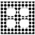 Double Duplex Outlet Wall Plate Cover - Pattern Dots Grid Circle Creative Fabric Textile