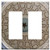 Switch Plate Double Rocker/GFCI - Ceiling Architecture Decor Decorative Round Circle