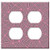 Double Duplex Outlet Wall Plate Cover - Triangle Background Abstract Geometric Pattern