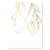Pinky Promise Line Art with Leaves Foiled Art Print Unframed