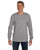 Hanes Tagless 6.1 oz Long-Sleeve with Pocket Light Steel M