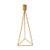 niumanery Triangle Geometric Candlestick Tealight Candle Holder Stand Wedding Party Decor Gold S