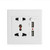 Kingjinglo Socket Plus2 USB PlusSwitch Wall Socket Charger AC/DC Power Adapter Plug Outlet Panel