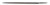 Crescent Nicholson 4 inch Triangle Single Cut Double Extra Slim Taper File - 14942M