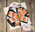 Pumpkin Pinwheel Hair Bow 4 inch Brown Orange Green