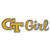 Georgia Tech Yellow Jackets Gt Girl Car Decal 4 Inches