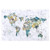 Northcott Journey Map 28 Panel Fabric White Multi