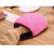 Eoeth USB Heated Mouse Pad Mouse Hand Warmer with Wristguard Warm Winter Pink