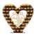 LVOERTUIG Wooden Chocolate Stand Mrs Mrs Heart Chocolate Candy Display Stand Chocolate Display Rack StandDessert Stand Wedding Centrepiece Table Decor