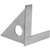 AMONIDA Woodworking Tool Stainless Steel Right Angle Ruler Woodworking Ruler Durable Multi-Function Measuring Ruler for Carpenter Parallel Lines Angle Lines Top Lines