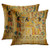 Emvency Set of 2 Throw Pillow Covers Brown Egypt Old Egyptian Papyrus Yellow Ancient Painting Vintage Wall History Parchment Pharaoh Polyester 18 X 18 Inch Square Decorative Pillowcase