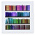 3dRose Colorful Bookshelf Books - Rainbow Bookshelves - Reading Book Geek Library Nerd - Librarian Author - Quilt Square 6 by 6-Inch -qs_112957_2-