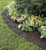 Plow & Hearth 55632 Recycled Rubber Permanent Garden Mulch Border, 120 L x 4.50 W
