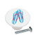Blue and White Stripes Flip Flops KNOB from Beach Series Drawer Knob Pull Handle Ceramic Circle Round Shape Cabinet Pulls Cupboard Knobs with Screws for Home or Office