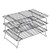 Mokpi Stainless Steel 3-Tier Stackable Non-Stick Cooling Rack Set (15.7''x9.8'')