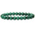 Natural Green Malachite Crystal Gemstone 8mm Round Beads Stretch Bracelet 7 Inch