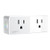 Geeni Switch Dou Smart Double Wi-Fi Plug with Individual Control, No Hub Required, Works with Amazon Alexa, Google Assistant & Microsoft Cortana, White