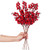 Lvydec 4 Pack Artificial Red Berry Stems - 19.5 Inch Christmas Holly Berry Branches for Holiday Home Decor and Crafts
