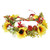 DreamLily Daisy Crown Maternity Sunflower Wreath Birthday Photo Pops Wedding Festival Floral Headpiece NC33 -Yellow Red-