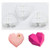 4-inch Diamond Heart Silicone Baking Mold for Mousse Cake 3D Silicone Cake Mold Tray French Dessert Baking Pan for Breakable Heart Mold -3-Cavity-