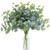 Artificial Eucalyptus Garland Greenery Stems Long Silver Dollar Eucalyptus Fake Silk Leaf Branches Green Bulk for Home Party Wedding Decoration -3 PCS-