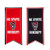 Team Sports America North Carolina State University Flag Banner Double Sides 12.5 x 28 Inches