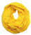 Plum Feathers Elegant Solid Color Infinity Loop Jersey Scarf -Yellow-