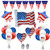 Patriotic decorations 4th of July decorations Fourth of July Decor Independence Day Decorations Memorial Day Veterans Day Military Homecomings Patriotic Red White and Blue Decorations US Banner Decor US America Flag USA American Flags USA