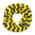 Yellow  and  Black Chevron Infinity Scarf