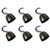 NUOBESTY 6pcs Pirate Hooks Captain Hook Hand Plastic Hook Pirate Costume Accessory for Halloween Christmas Party