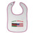 Toddler  and  Baby Bibs Burp Cloths Kenyan American Flag Cotton Items for Girl Boy Ai White Soft Pink Design Only