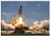Triple Blank Wall Plate Cover - Rocket Launch Smoke Rocket Take Off Side View Nasa