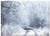 Triple Blank Wall Plate Cover - Snow Winter Cold Road Rural Countryside Trees