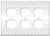 Triple Duplex Outlet Wall Plate Cover - Pattern Circle Dot Dotted Ellipse Pale White