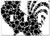 Switch Plate Triple Toggle - Rooster Chicken Animal Circles Abstract Geometric