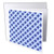 3dRose Russ Billington Patterns - Image of Pierced Circles Pattern in Two Tone Blue- not Embossed - 1 Greeting Card with Envelope -gc_311212_5-