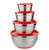 Galashield Stainless Steel Mixing Bowls with Lids and Non-Slip Rubber Bottom Set of 4 (.75 qt, 1.5 qt, 3 qt, 5 qt)