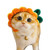 hionre Pet CostumeCute Cartoon Handmade Dog Cat Hat Animal Party Cap Pet Decor Accessory Sun Flower Brown M