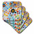 3dRose cst_82072_2 Italy, Venice, Millefiori Glass Abstract-Eu16 Bja0694-Jaynes Gallery-Soft Coasters, Set of 8