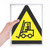 Warning Symbol Yellow Black Forklifts Triangle Notebook Loose Leaf Diary Refillable Journal Stationery