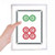 Mahjong Circle Dots 6 Tile Pattern Notebook Loose Leaf Diary Refillable Journal Stationery