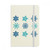 Circle Christmas Snowflake Illustration Notebook Official Fabric Hard Cover Classic Journal Diary