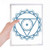 Totem Flower Geometry Circle Symbol Notebook Loose Leaf Diary Refillable Journal Stationery