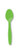 Creative Converting Touch of Color Premium 24 Count Plastic Spoons Citrus Green