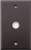 Brown Wrinkle Single 1 Gang Wall Plate - 5/8 inch Circle Opening