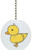 Yellow Duck Solid Ceramic Fan Pull