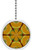 Mosaic Triangles Circle Solid Ceramic Fan Pull