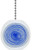 Blue Scribble Circles Solid Ceramic Fan Pull